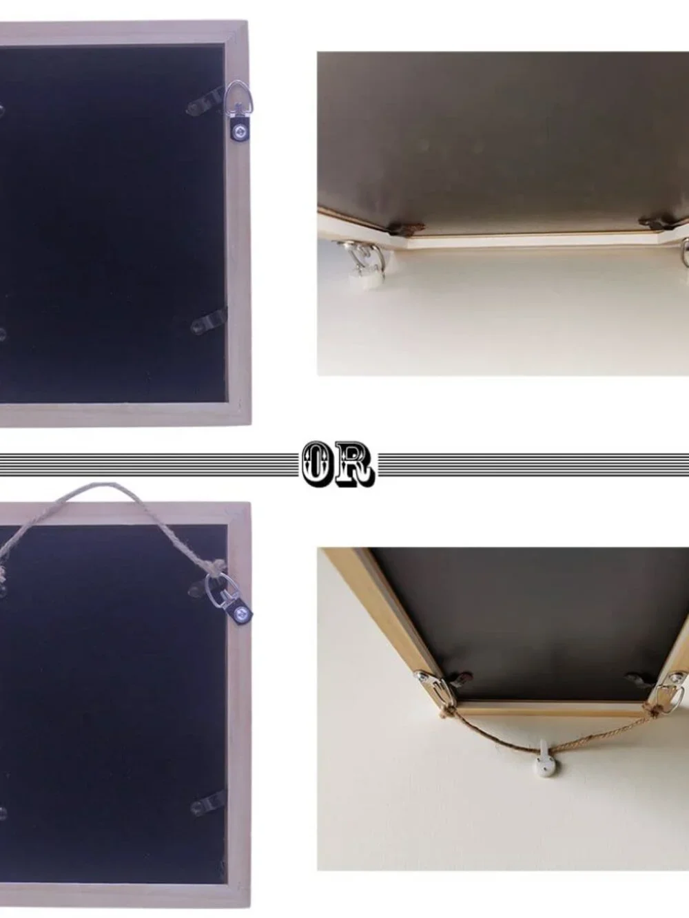 D-Ring Picture Hangers with Screws, 50 Pcs Single Hole Picture Hanging Hardware,